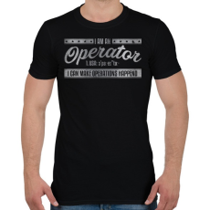 PRINTFASHION Operator - Férfi póló - Fekete