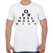 PRINTFASHION Ophthalmologist - szemész - Férfi póló - Fehér férfi póló