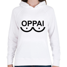 PRINTFASHION Oppai Saitama - Női kapucnis pulóver - Fehér