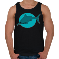 PRINTFASHION Optalmosaurus - Férfi atléta - Fekete