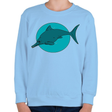 PRINTFASHION Optalmosaurus - Gyerek pulóver - Világoskék gyerek pulóver, kardigán