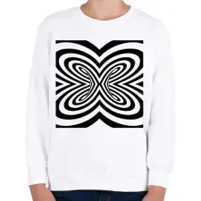 PRINTFASHION Optikai csalódás - Gyerek pulóver - Fehér gyerek pulóver, kardigán