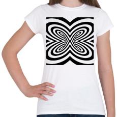 PRINTFASHION Optikai csalódás - Női póló - Fehér