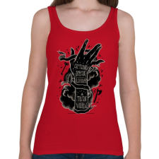 PRINTFASHION Ordíts a világba - Női atléta - Cseresznyepiros női trikó