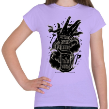 PRINTFASHION Ordíts a világba - Női póló - Viola női póló