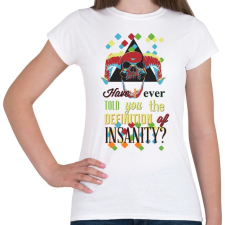 PRINTFASHION Ördög fej - Női póló - Fehér női póló