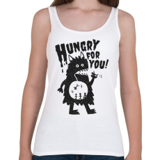 PRINTFASHION Ördög - rád éhezem - Női atléta - Fehér