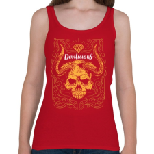 PRINTFASHION Ördögi sugallat - Női atléta - Cseresznyepiros női trikó