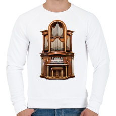 PRINTFASHION Orgona - Férfi pulóver - Fehér