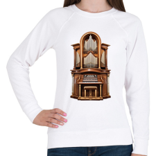 PRINTFASHION Orgona - Női pulóver - Fehér női pulóver, kardigán