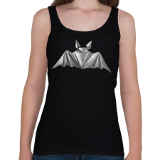 PRINTFASHION Origami denevér - Női atléta - Fekete női trikó