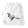 PRINTFASHION Origami varjú - Sportzsák, Tornazsák - Fehér