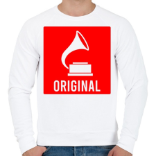 PRINTFASHION Original - Férfi pulóver - Fehér férfi pulóver, kardigán