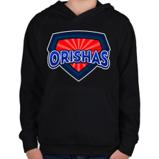 PRINTFASHION ORISHAS 2 - Gyerek kapucnis pulóver - Fekete