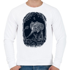 PRINTFASHION Ormányos - Férfi pulóver - Fehér