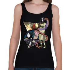 PRINTFASHION Orochimaru montázs - Női atléta - Fekete