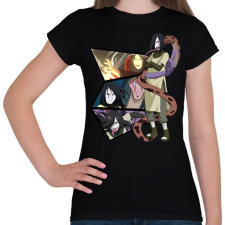 PRINTFASHION Orochimaru montázs - Női póló - Fekete női póló