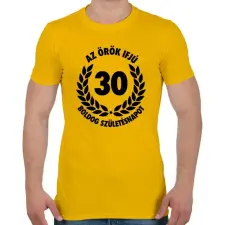 PRINTFASHION Örök ifjú - Férfi póló - Sárga férfi póló