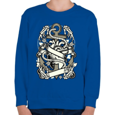 PRINTFASHION Örök szerelem - Gyerek pulóver - Királykék