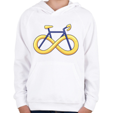 PRINTFASHION Örökké bringás - Gyerek kapucnis pulóver - Fehér gyerek pulóver, kardigán