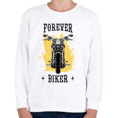 PRINTFASHION Örökké motoros - Gyerek pulóver - Fehér