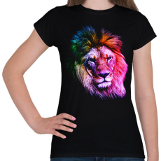 PRINTFASHION Oroszlan art - Női póló - Fekete
