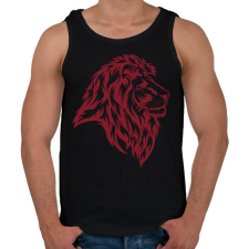 PRINTFASHION Oroszlán  - Férfi atléta - Fekete atléta, trikó