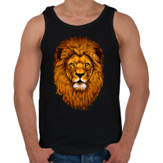 PRINTFASHION Oroszlán  - Férfi atléta - Fekete