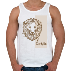 PRINTFASHION Oroszlán horoszkóp - Férfi atléta - Fehér