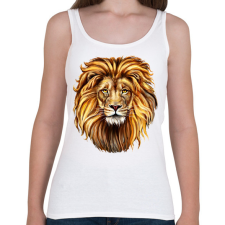PRINTFASHION Oroszlán - Női atléta - Fehér női trikó