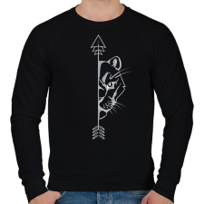 PRINTFASHION Oroszlán páros női 1 - Férfi pulóver - Fekete női pulóver, kardigán