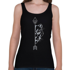 PRINTFASHION Oroszlán páros női 1 - Női atléta - Fekete női trikó