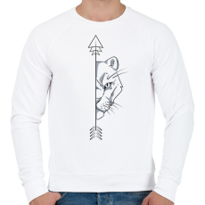 PRINTFASHION Oroszlán páros női 2 - Férfi pulóver - Fehér
