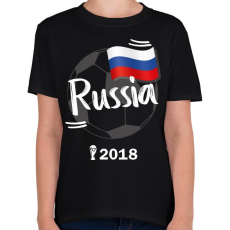 PRINTFASHION Oroszország - Gyerek póló - Fekete