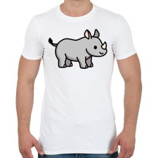 PRINTFASHION Orrszarvú - Férfi póló - Fehér férfi póló