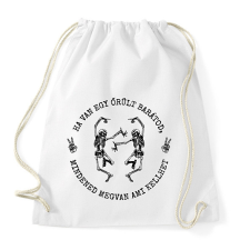 PRINTFASHION Őrült barát - Sportzsák, Tornazsák - Fehér tornazsák
