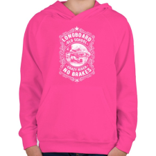 PRINTFASHION Őrült gördeszkás - Gyerek kapucnis pulóver - Fukszia gyerek pulóver, kardigán