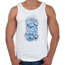 PRINTFASHION Őrült koala macik  - Férfi atléta - Fehér atléta, trikó