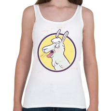 PRINTFASHION Őrült láma - Női atléta - Fehér