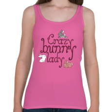 PRINTFASHION Őrült nyuszis hölgy - Női atléta - Rózsaszín