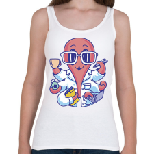 PRINTFASHION Orvos polip - Női atléta - Fehér női trikó