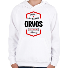 PRINTFASHION Orvos prémium minőség - Gyerek kapucnis pulóver - Fehér gyerek pulóver, kardigán