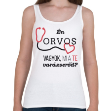 PRINTFASHION Orvos varázserő - Női atléta - Fehér női trikó