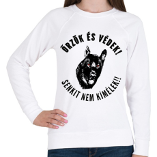 PRINTFASHION ŐRZÖK ÉS VÉDEK - Női pulóver - Fehér