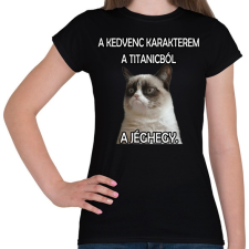 PRINTFASHION Oscar-díjat a jéghegynek!! - Női póló - Fekete női póló