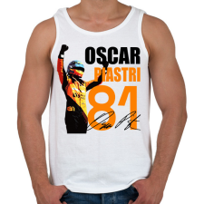 PRINTFASHION Oscar Piastri - Férfi atléta - Fehér atléta, trikó