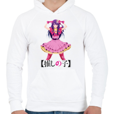 PRINTFASHION Oshi no Ko - Ai Hoshino - Férfi kapucnis pulóver - Fehér férfi pulóver, kardigán