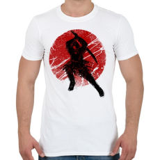 PRINTFASHION Ősi szamuráj - Férfi póló - Fehér