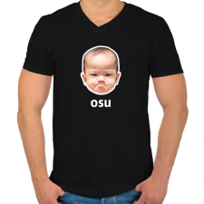 PRINTFASHION OSU - Férfi V-nyakú póló - Fekete férfi póló