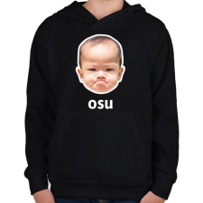 PRINTFASHION OSU - Gyerek kapucnis pulóver - Fekete gyerek pulóver, kardigán